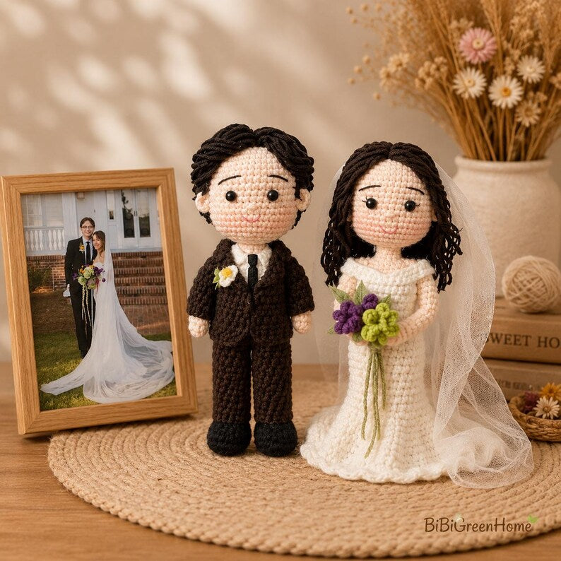 Personalized Couple Crochet Dolls