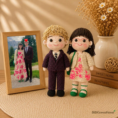 Personalized Couple Crochet Dolls