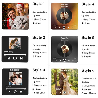 Personalized Photo Music Magnet