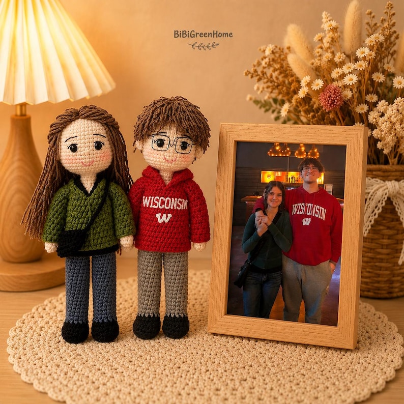 Personalized Couple Crochet Dolls