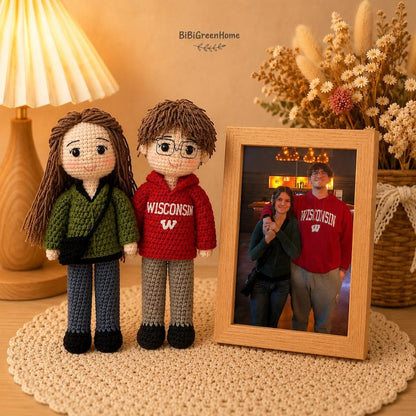 Personalized Couple Crochet Dolls