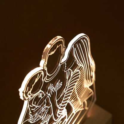 Personalized Line Art Photo Lamp