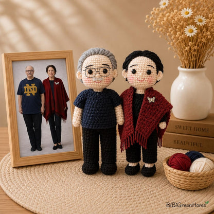 Personalized Couple Crochet Dolls