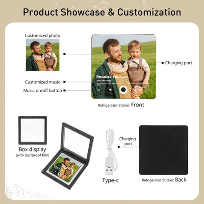 Personalized Photo Music Magnet