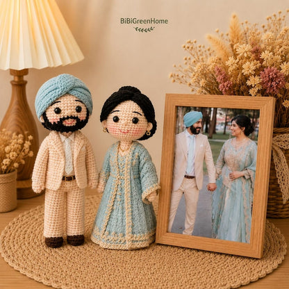 Personalized Couple Crochet Dolls