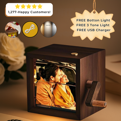 Deluxe Crank Reveal Keepsake Photo Box