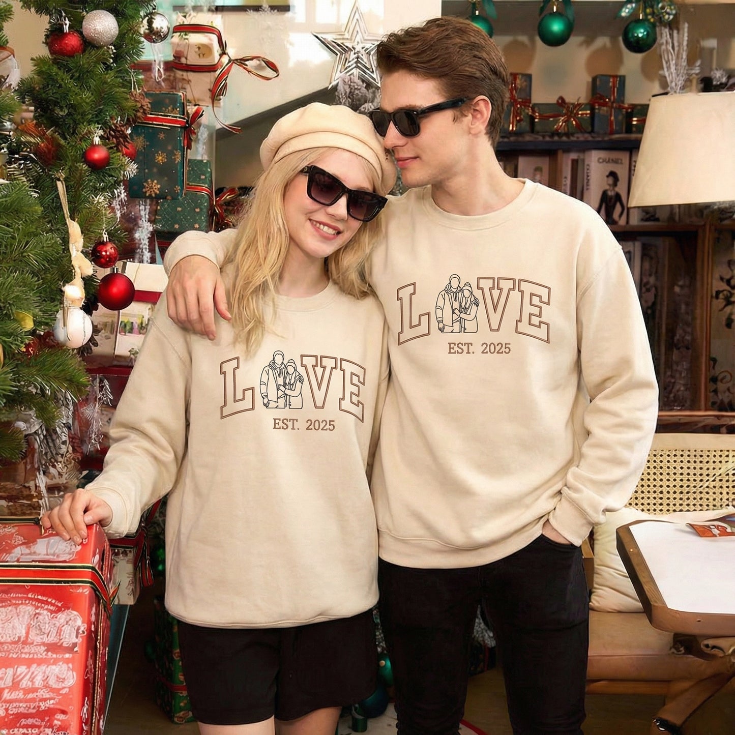 Custom LOVE Letter Couple Match