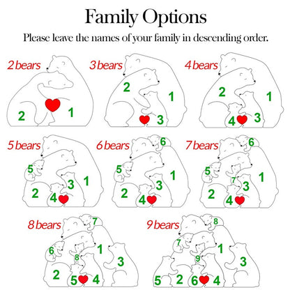 Family Bear Keepsake Puzzle