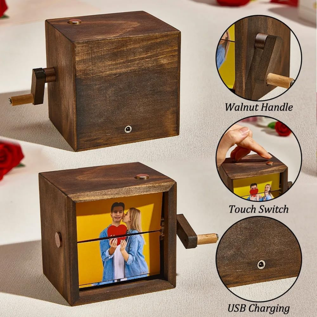 Deluxe Crank Reveal Keepsake Photo Box