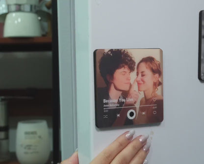 Personalized Photo Music Magnet